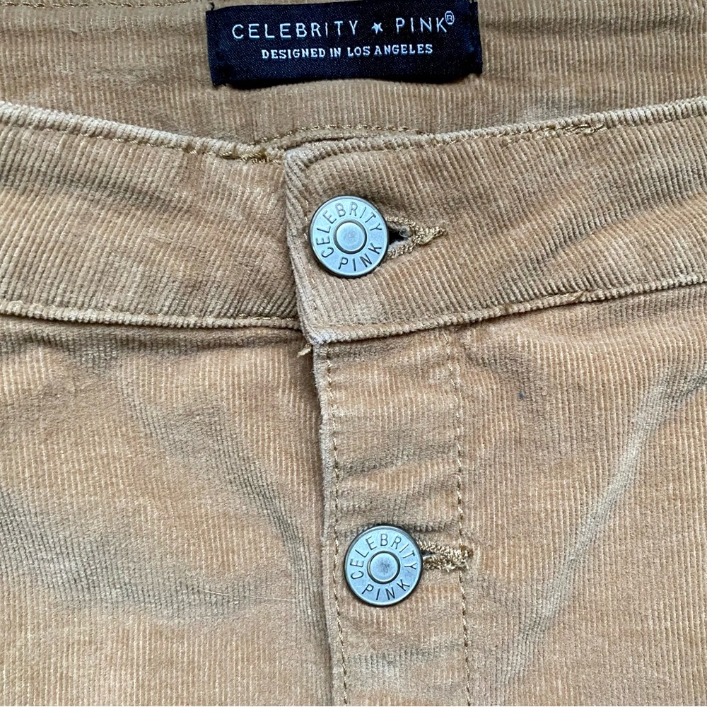 Corduroy Button Up Mini Skirt Size 28 Waist - Picture 2 of 5